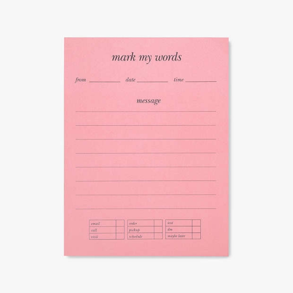 Kate Spade Mark My Words Messages Pink Notepad 135 Sheets